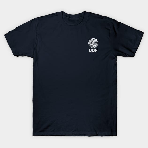 United Defense Force (Chest Pocket) T-Shirt by huckblade